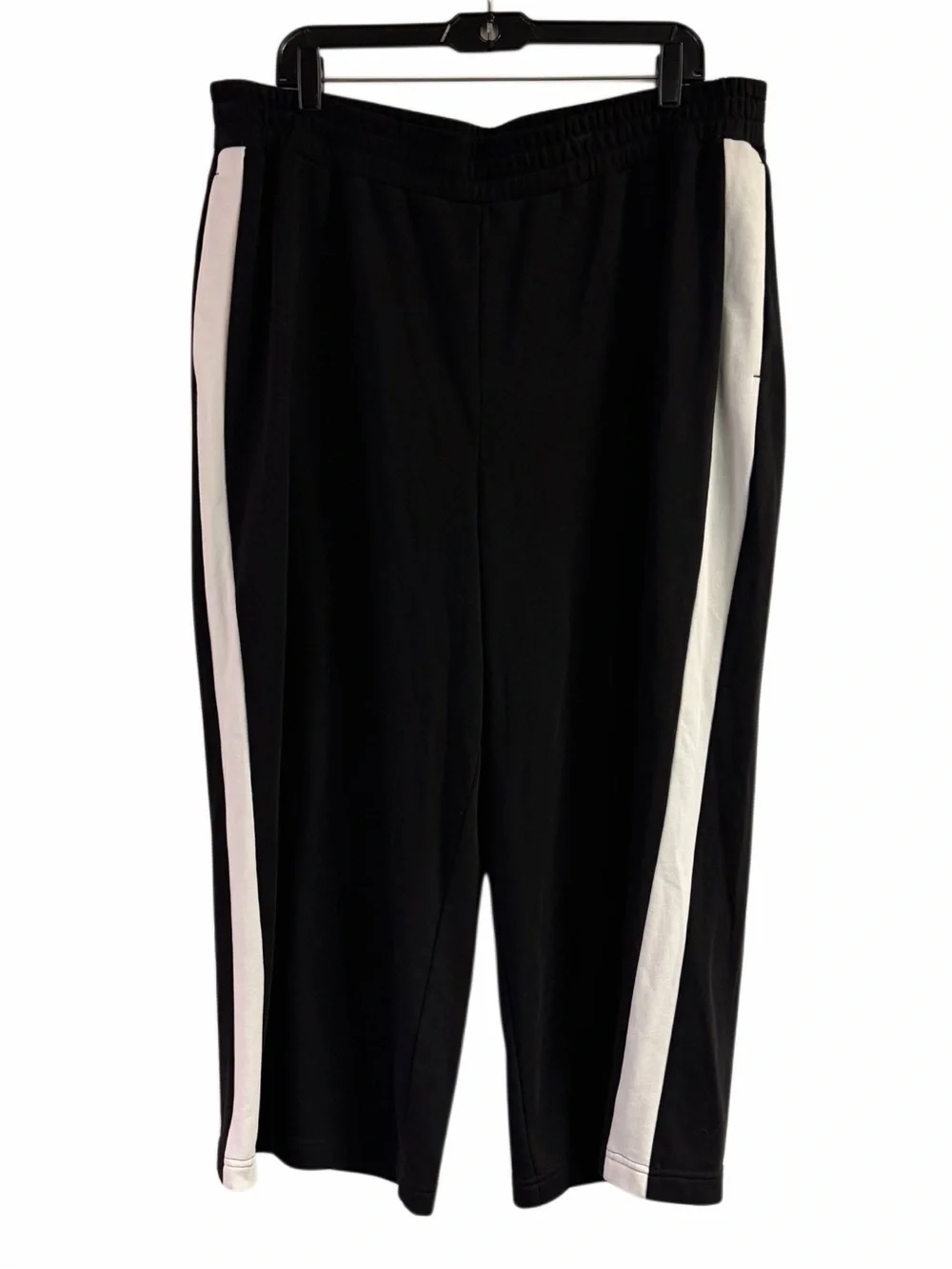 NWT Express Black & White Ankle Track Pants Size XL